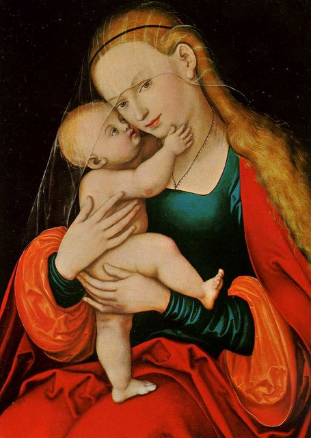 Лукас Кранах старший  <br />Madonna with child (picture with miraculous powers) <br />Кафедральный собор св.Иакова, г.Инсбрук