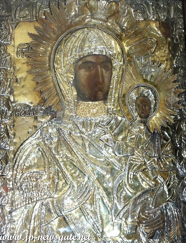 Чудотворная икона Богородицы в монастыре Мегали Панагия