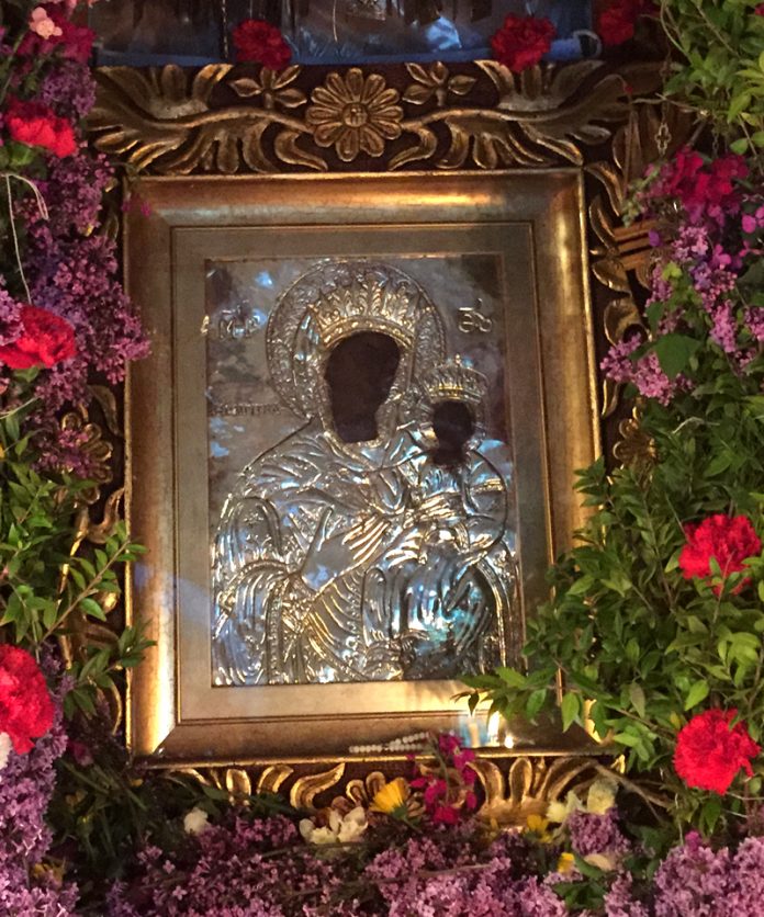 Чудотворная икона Богоматери Кливокиотиссы в Кливокасском монастыре (Контовазайна)